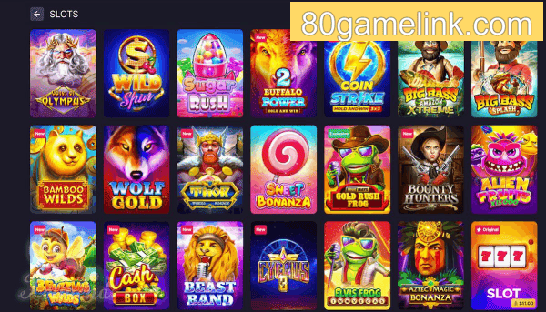 Aplicativo móvel 80GAME para iOS e Android